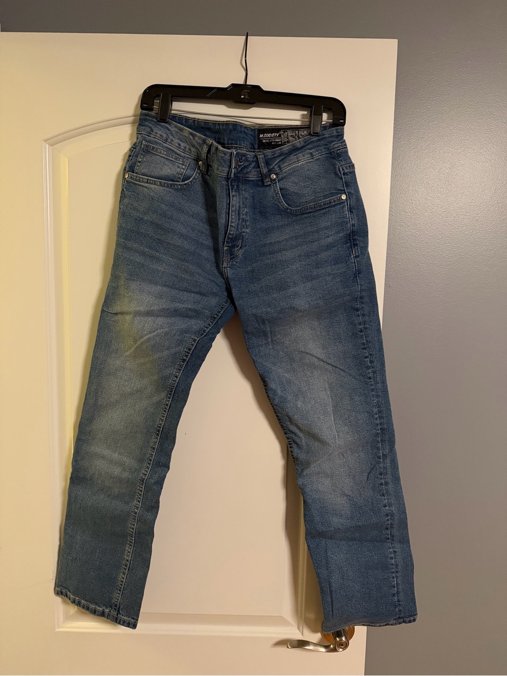 Society Men's Blue Straight Jeans